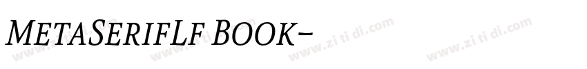 MetaSerifLf Book字体转换